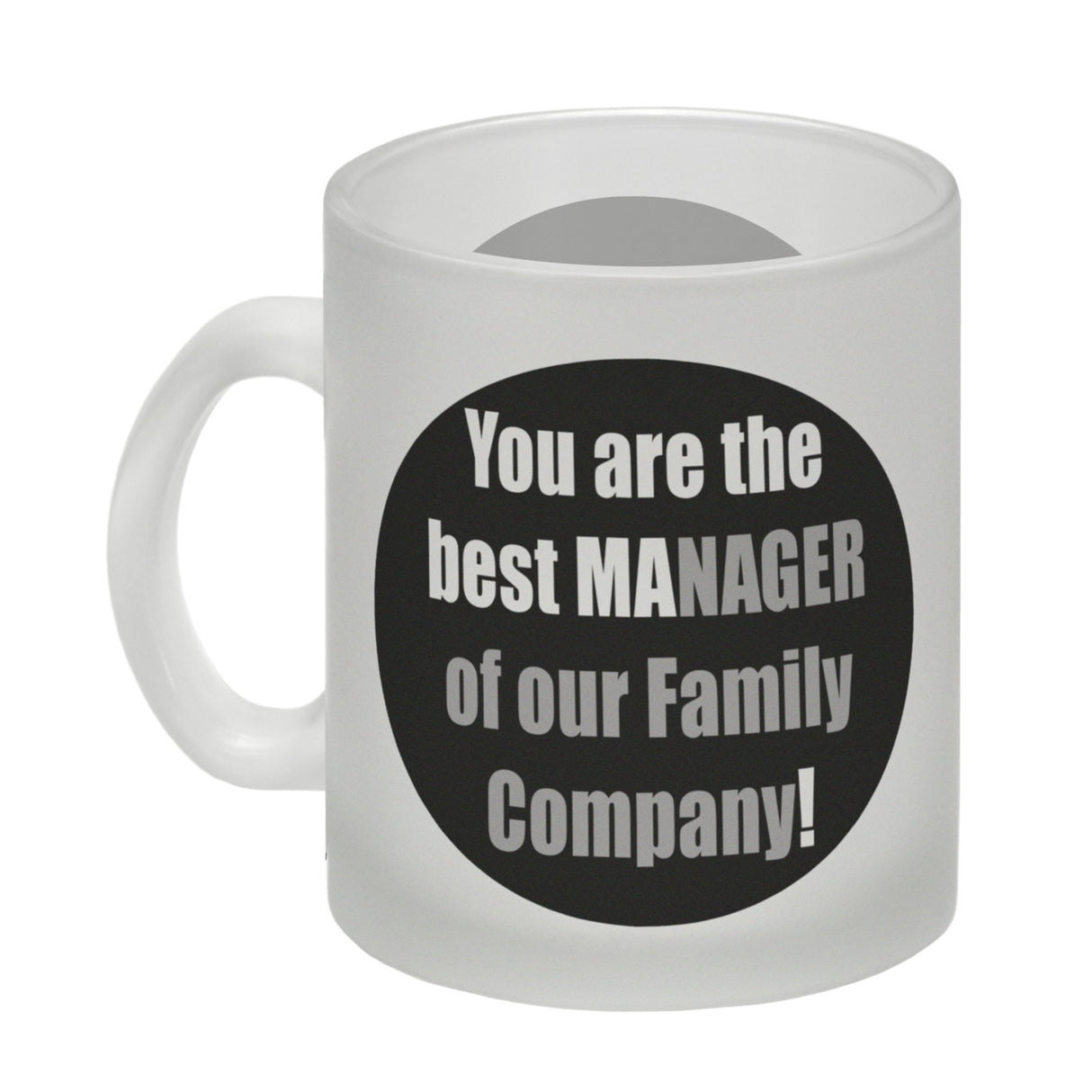 Manager of our Family Kaffeebecher mit Spruch für Mama zum Muttertag