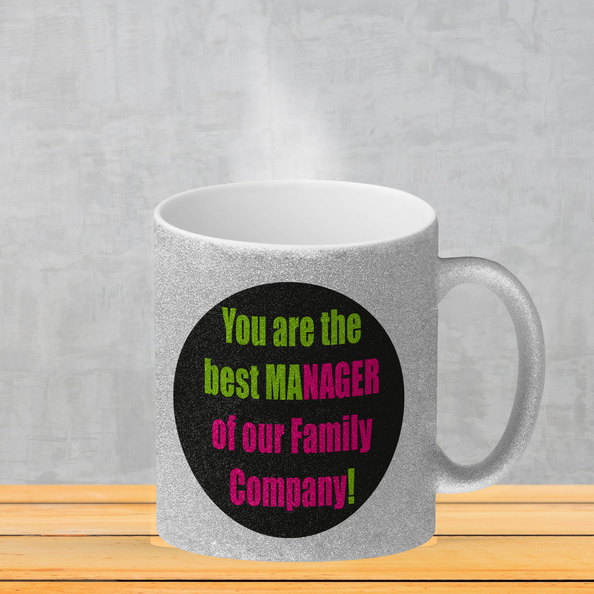 Manager of our Family Kaffeebecher mit Spruch für Mama zum Muttertag
