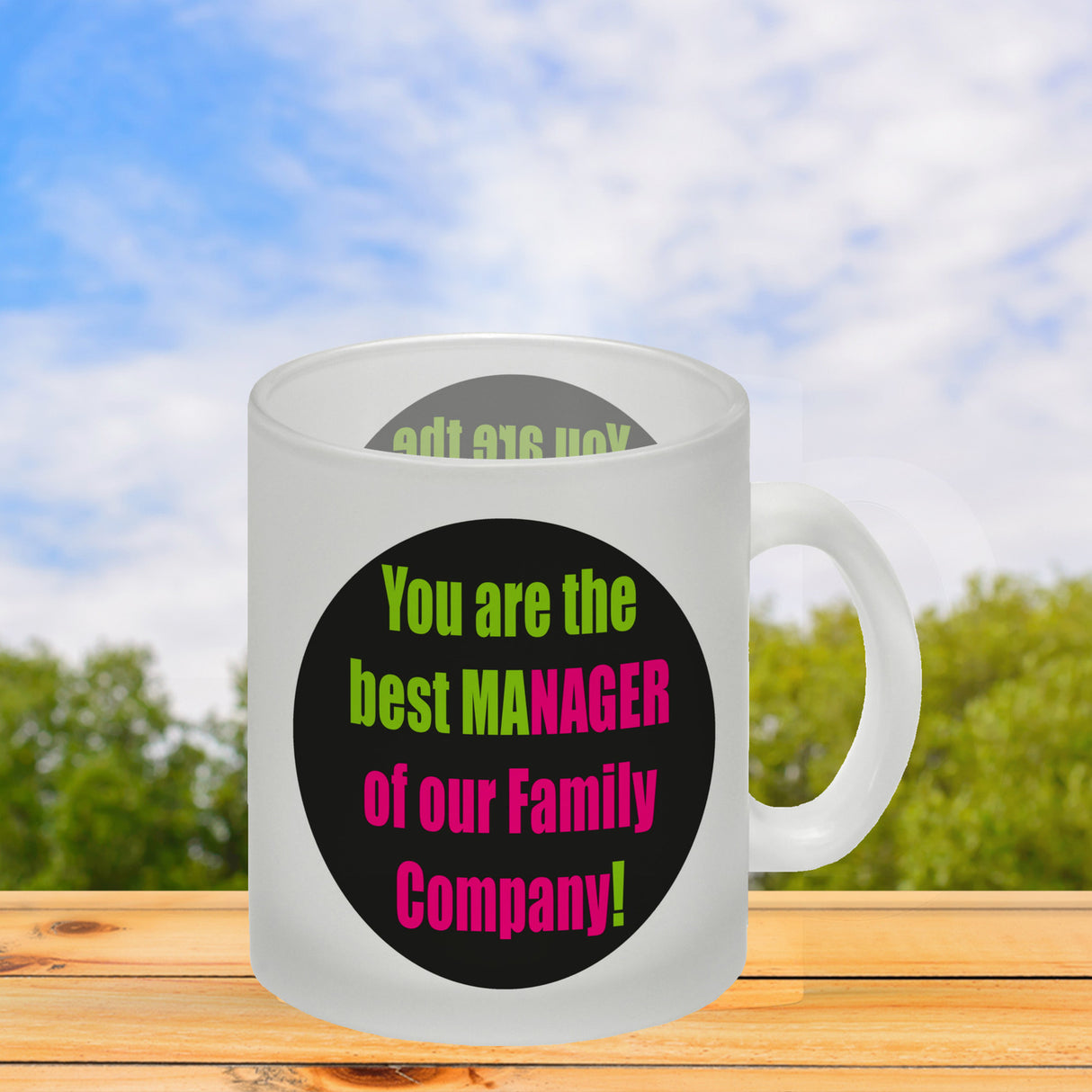 Manager of our Family Kaffeebecher mit Spruch für Mama zum Muttertag