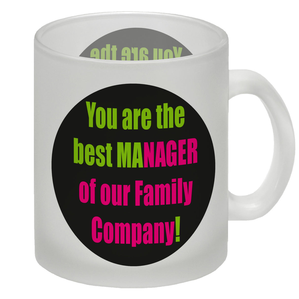 Manager of our Family Kaffeebecher mit Spruch für Mama zum Muttertag