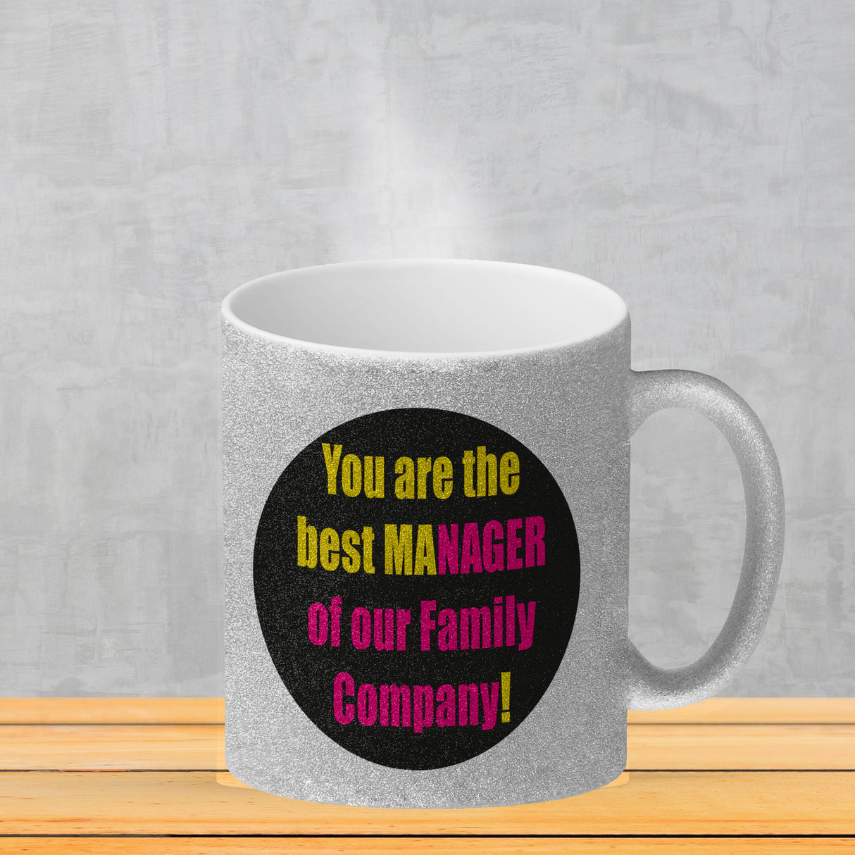 Manager of our Family Kaffeebecher mit Spruch für Mama zum Muttertag