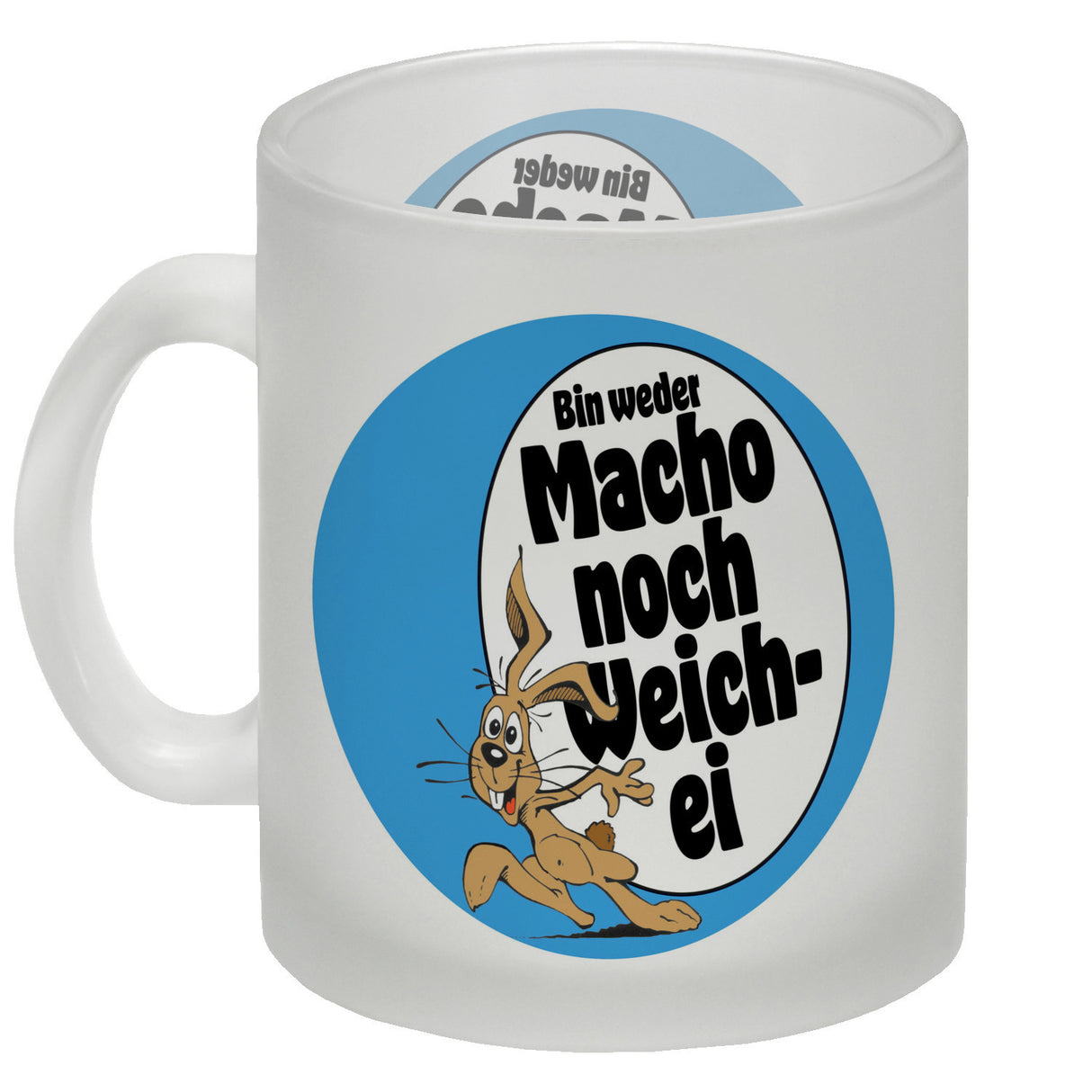 Weder Macho noch Weichei Kaffeebecher mit Osterhase