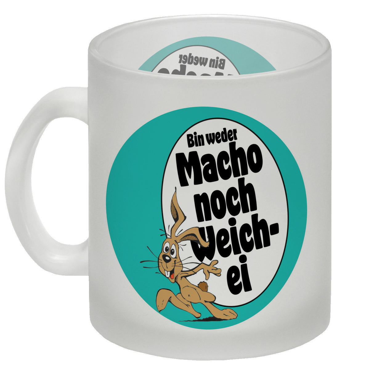 Weder Macho noch Weichei Kaffeebecher mit Osterhase
