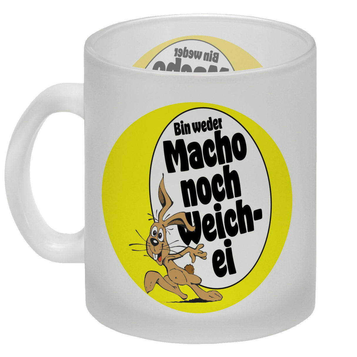 Weder Macho noch Weichei Kaffeebecher mit Osterhase