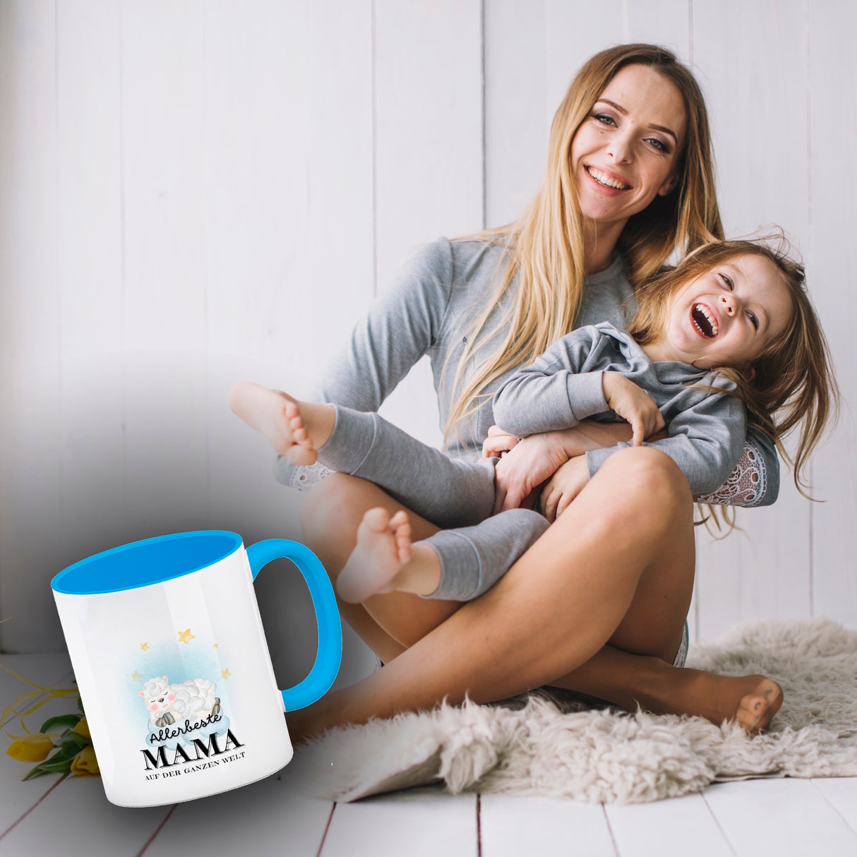 Allerbeste Mama der Welt Kaffeebecher mit Lamm