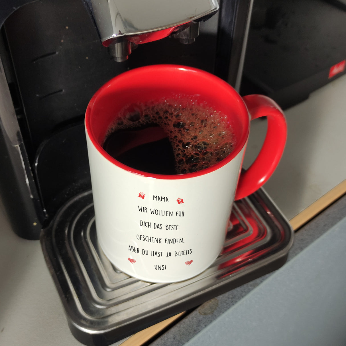 Muttertag Kaffeebecher mit lustigem Spruch