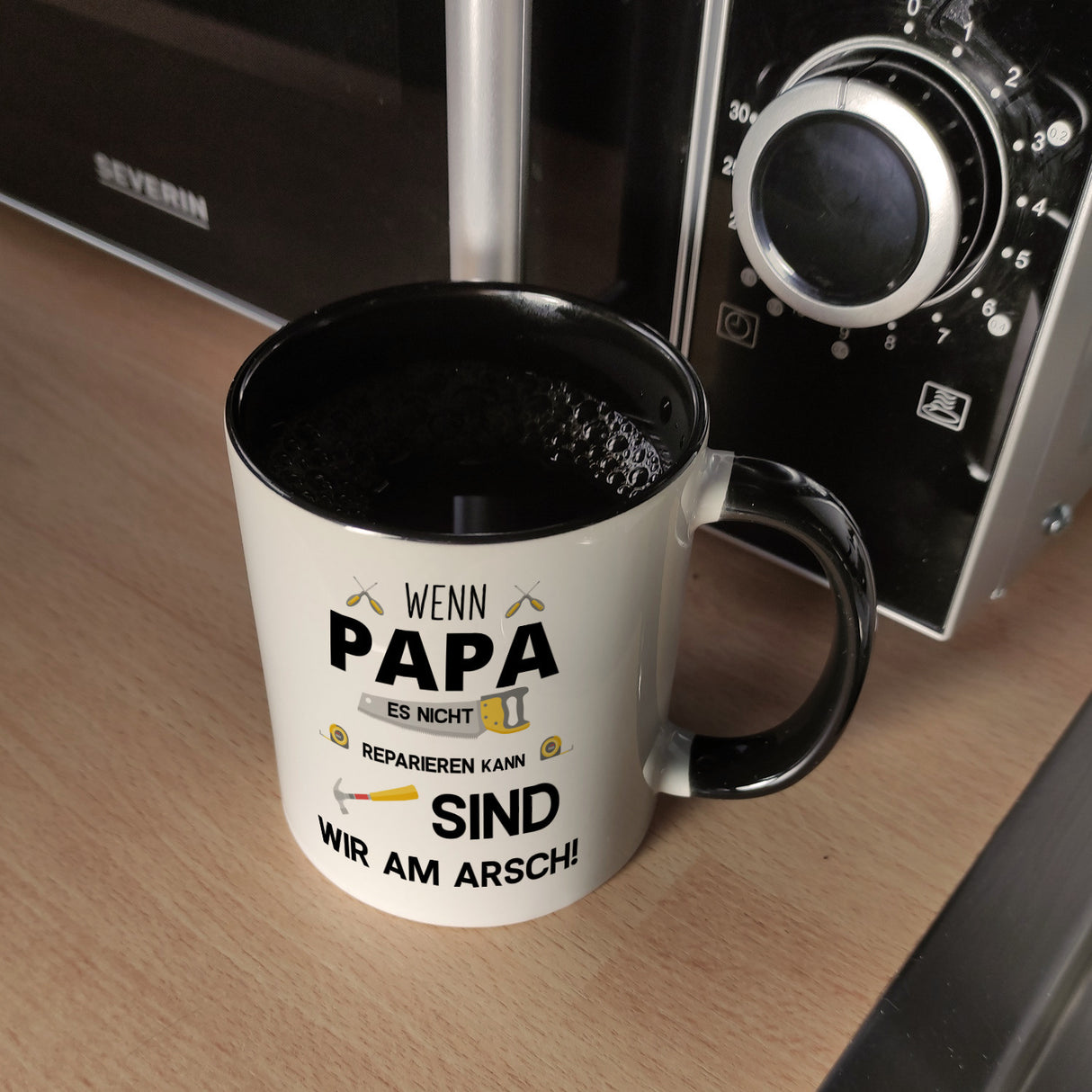 Wenn Papa es nicht reparieren kann sind wir am Arsch Kaffeebecher