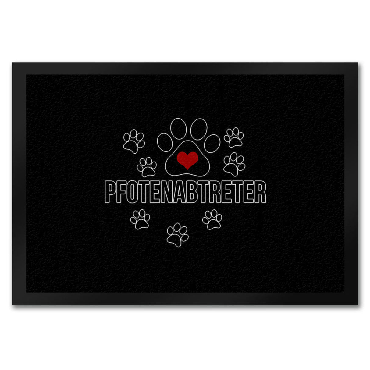 Pfotenabtreter Fußmatte in 35x50 cm in braun für Hundebesitzer und Tierfreunde