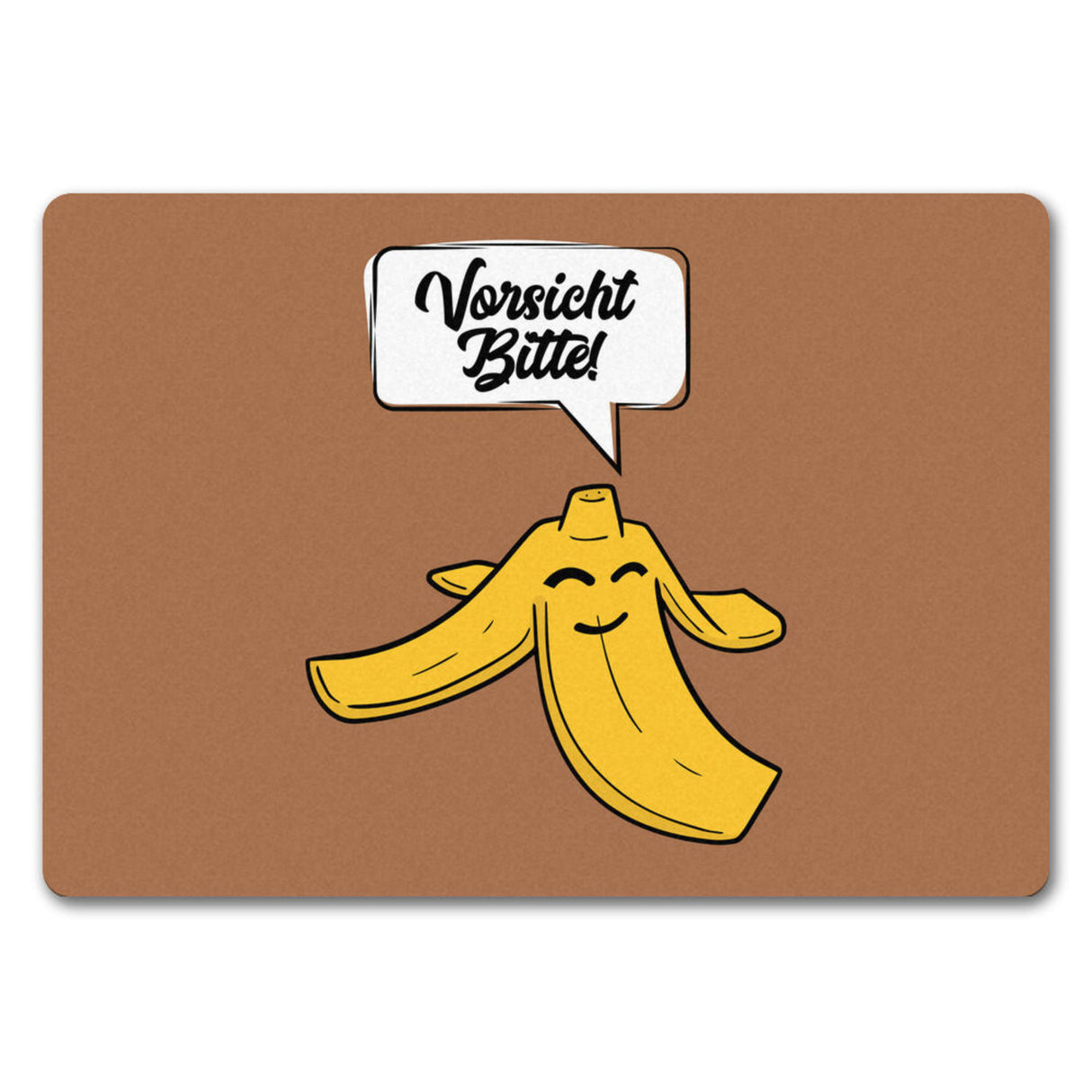 Vorsicht bitte Bananenschale Fußmatte in 35x50 cm