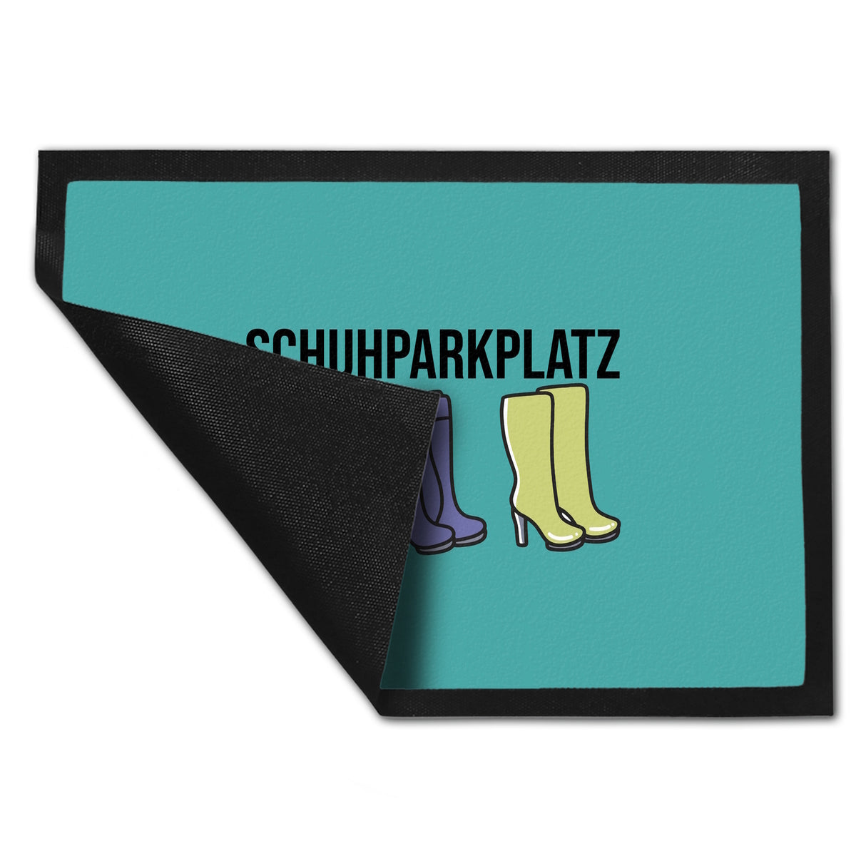 Schuhparkplatz Fußmatte in 35x50 cm in rosa mit Schuhmotiv für Frauen
