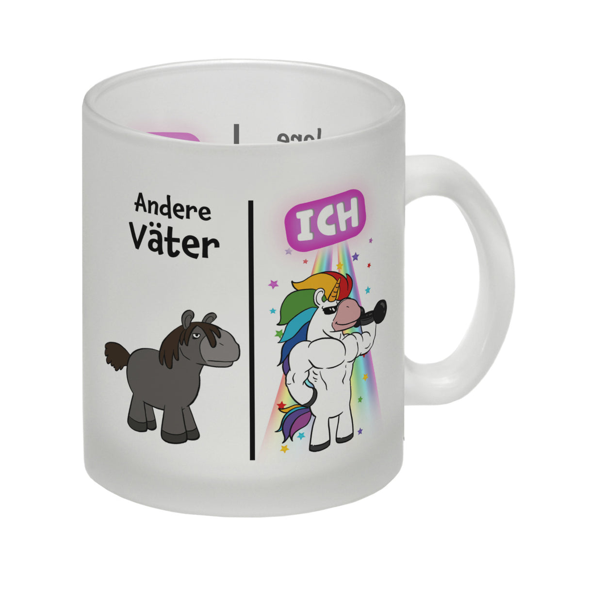 Andere Väter - ICH Kaffeebecher zum Vatertag mit coolem Einhorn