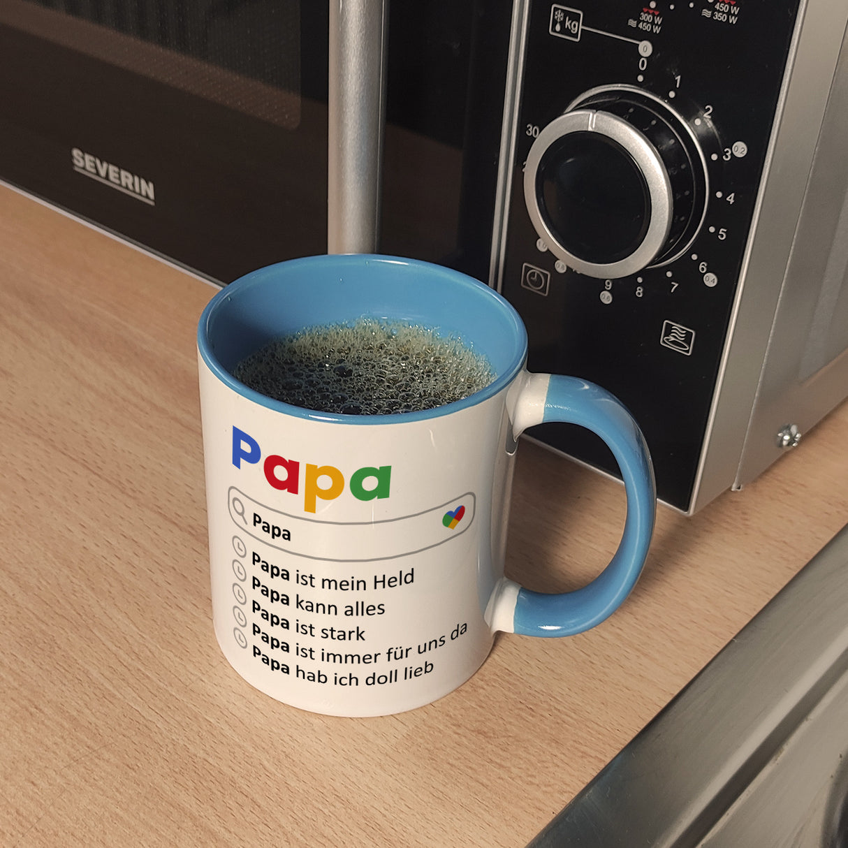 Papa ist mein Held Suchmaschine Kaffeebecher