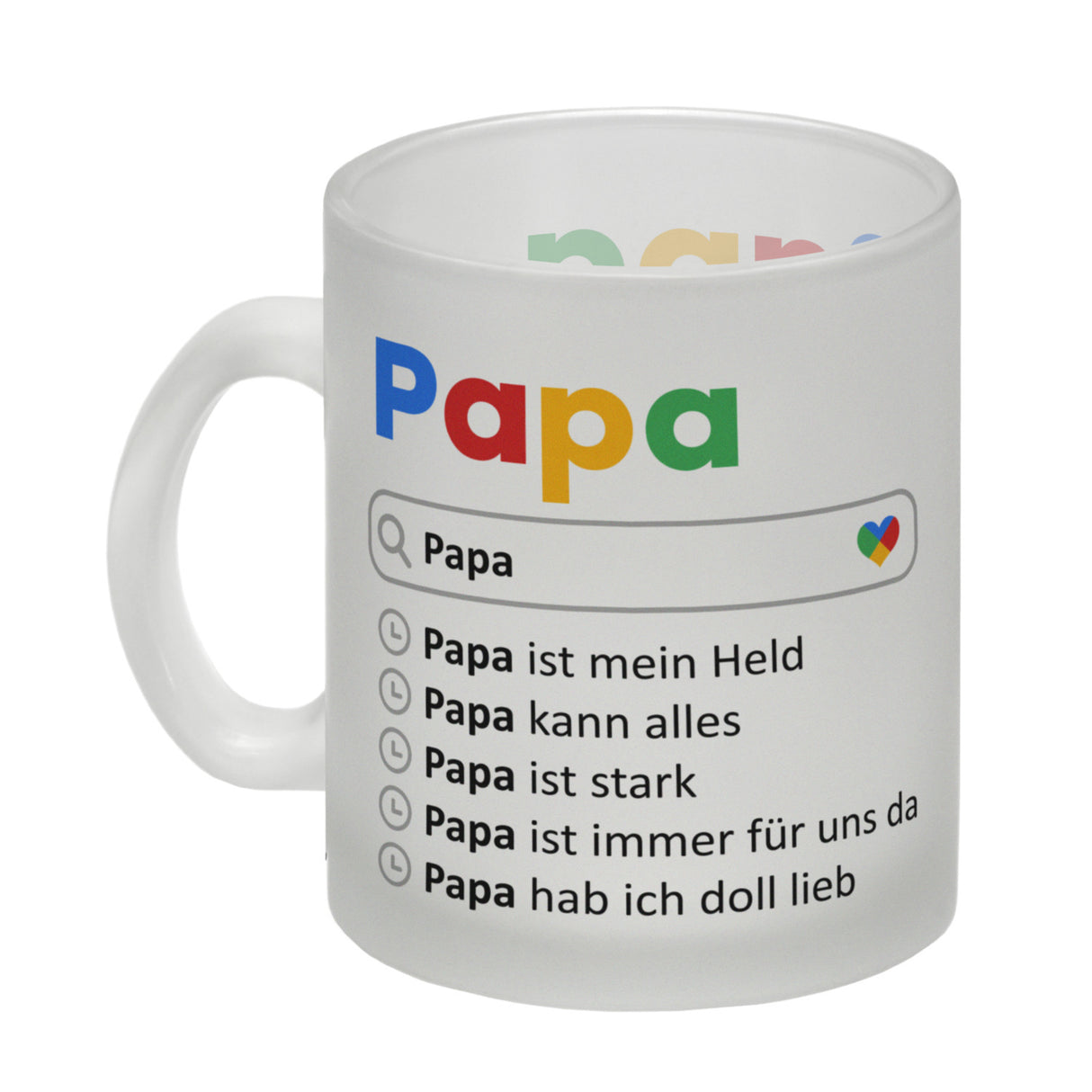 Papa ist mein Held Suchmaschine Kaffeebecher