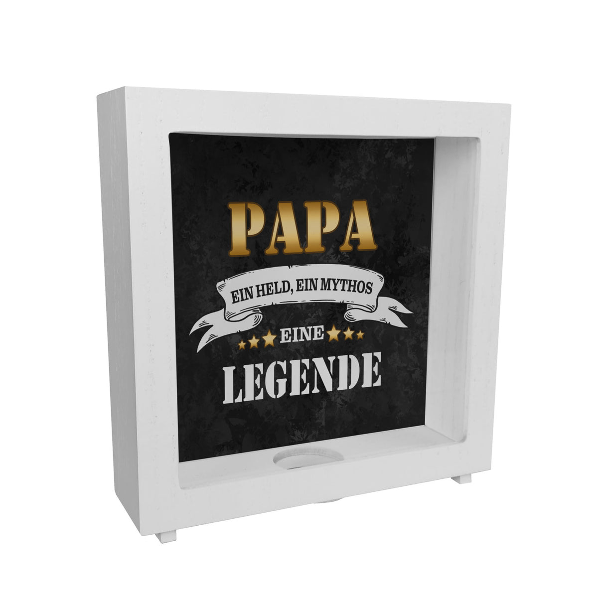 Papa ein Held ein Mythos eine Legende Spardose