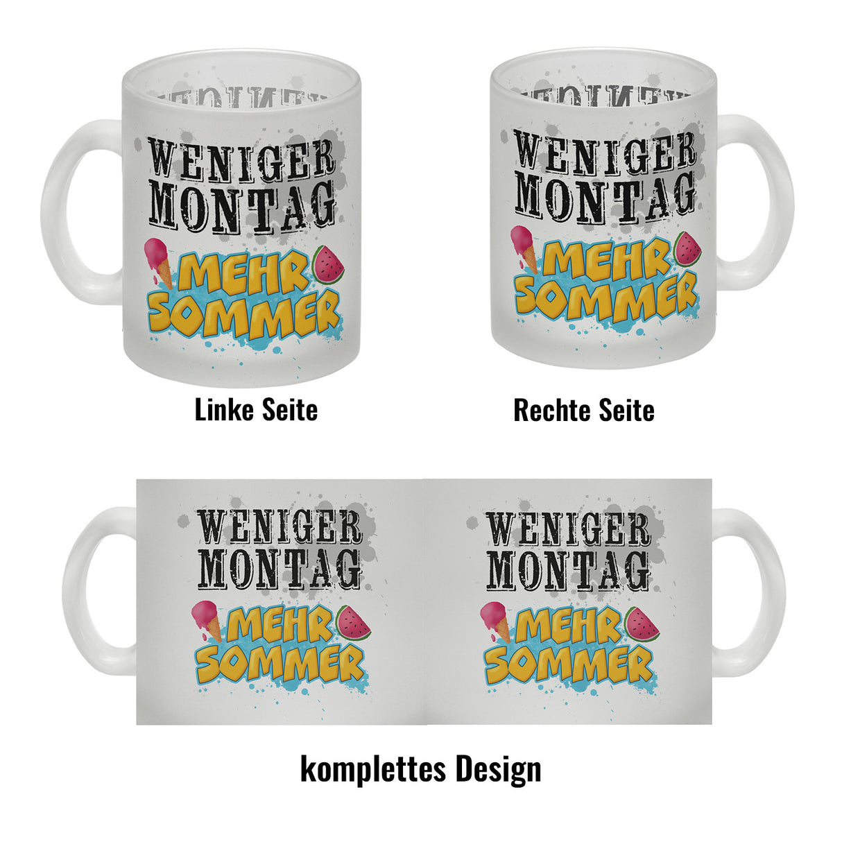 Weniger Montag, mehr Sommer Kaffeebecher