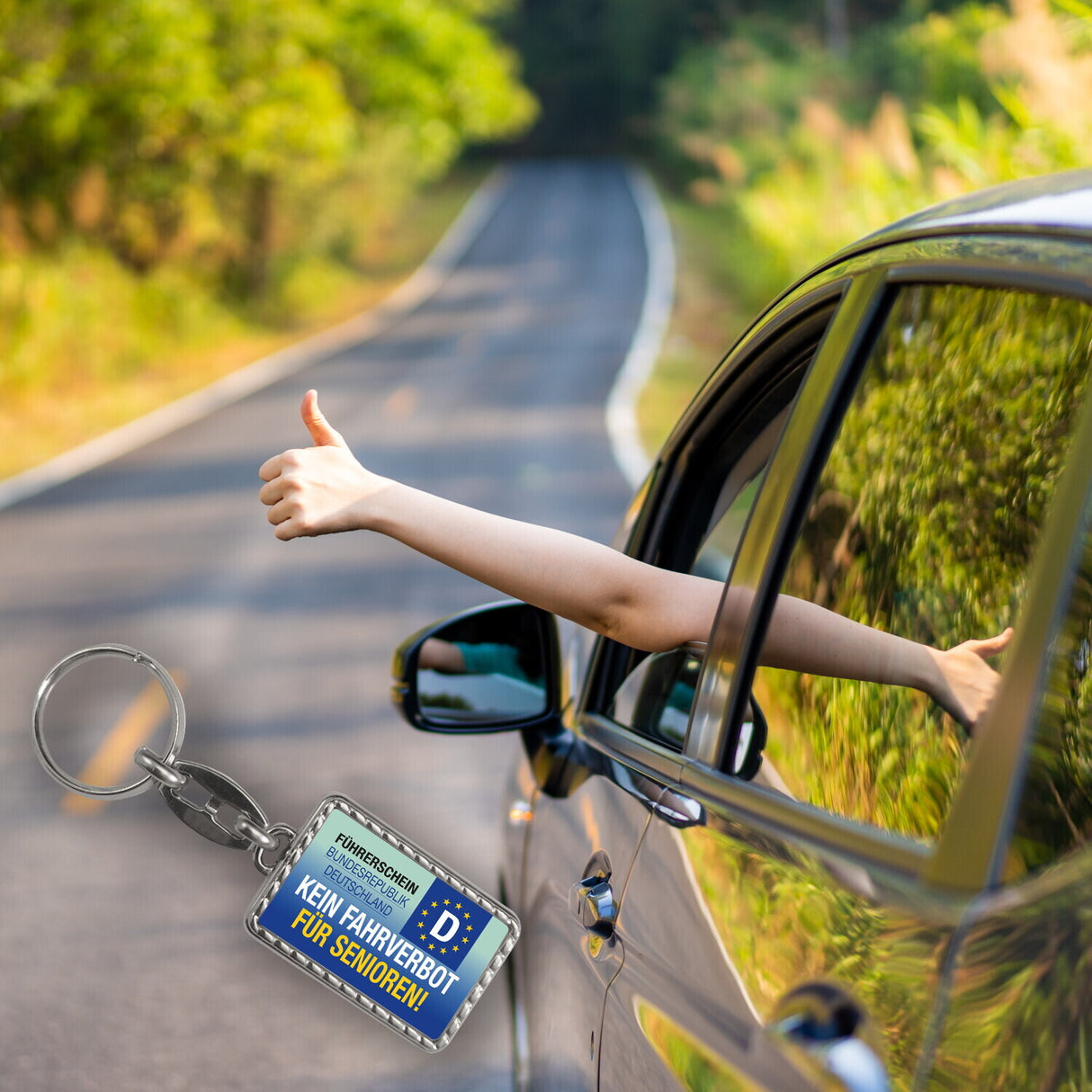 Kein Fahrverbot für Senioren Schlüsselanhänger