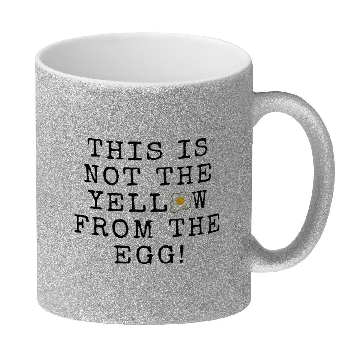 Denglisch Kaffeebecher mit Spruch - This is not the yellow from the egg
