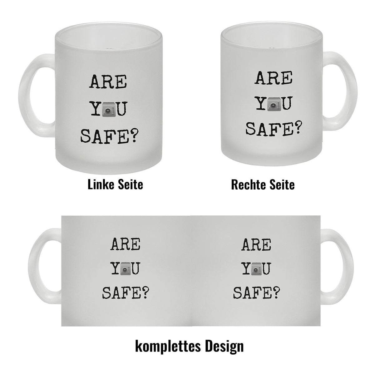 Denglisch Kaffeebecher - Are you safe?