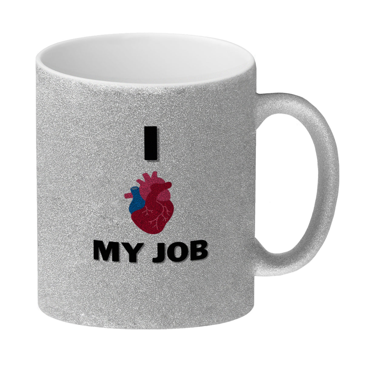 I love my job Krankenhaus Kaffeebecher mit menschlichem Herz