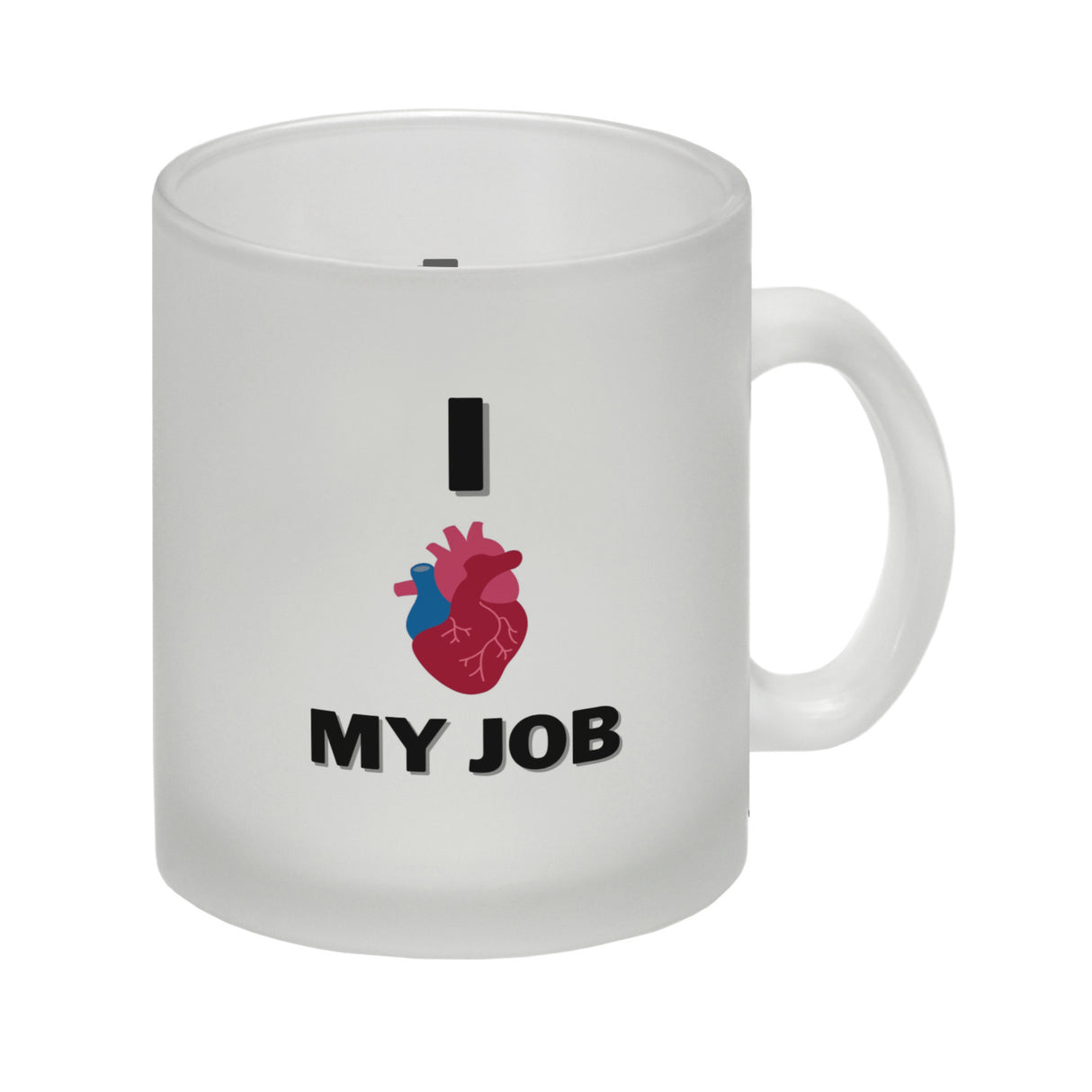 I love my job Krankenhaus Kaffeebecher mit menschlichem Herz