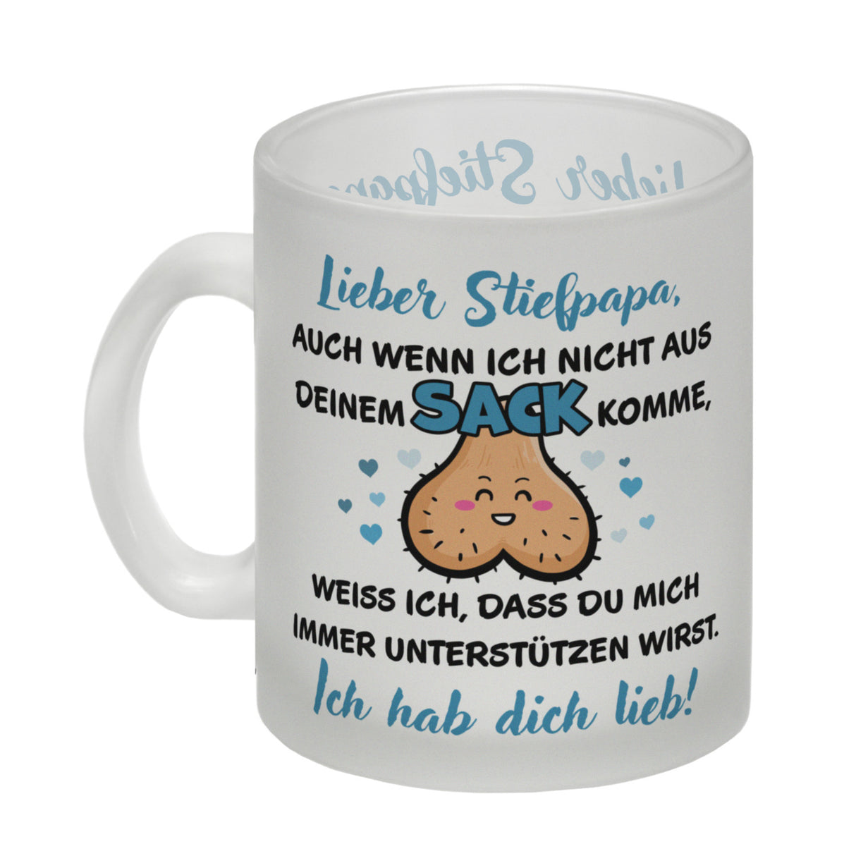 Stiefpapa, ich hab dich lieb Kaffeebecher mit Spruch