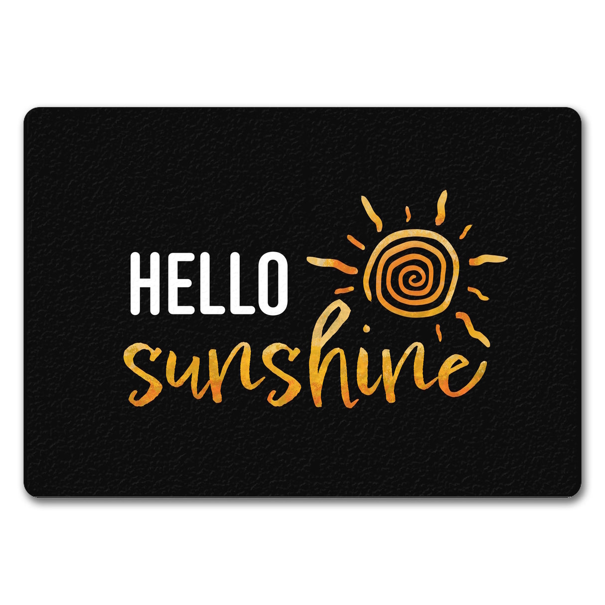 Hello sunshine Fußmatte mit strahlender Sonne