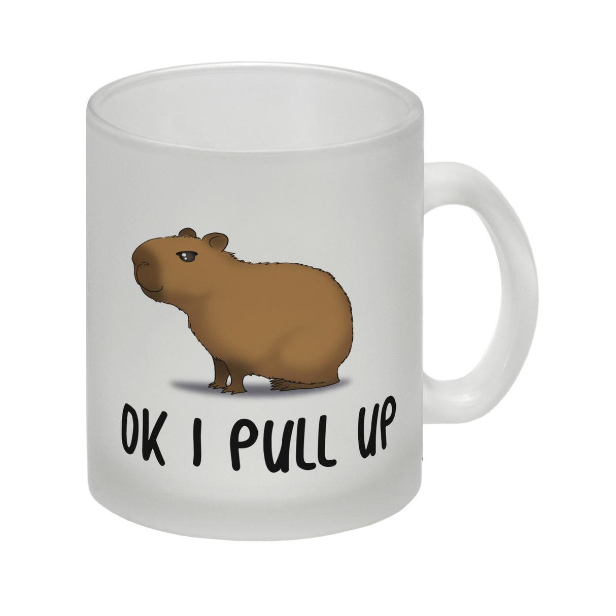 Ok I pull up normales Capybara Meme Kaffeebecher