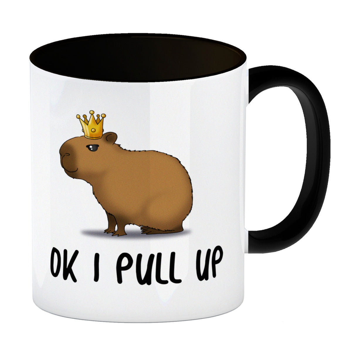 Ok I pull up normales Capybara Meme Kaffeebecher