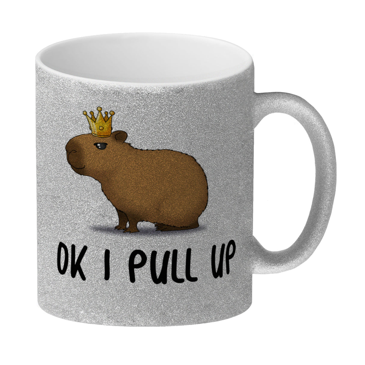 Ok I pull up normales Capybara Meme Kaffeebecher