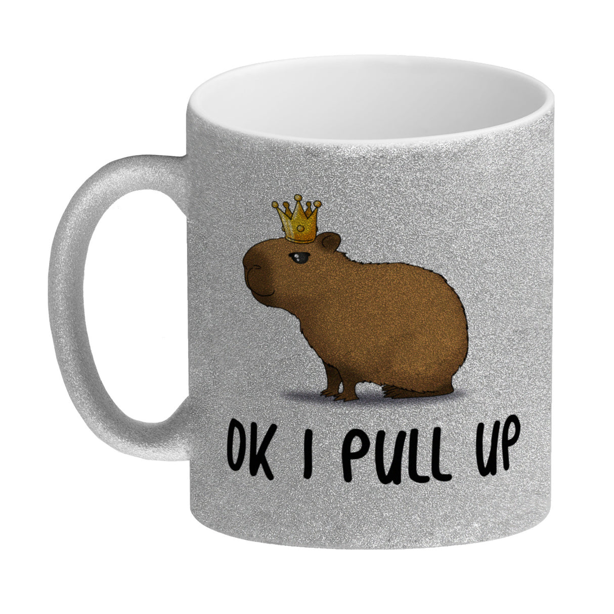 Ok I pull up normales Capybara Meme Kaffeebecher