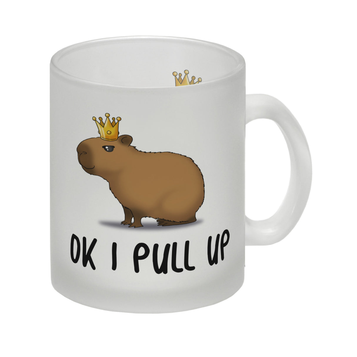 Ok I pull up normales Capybara Meme Kaffeebecher