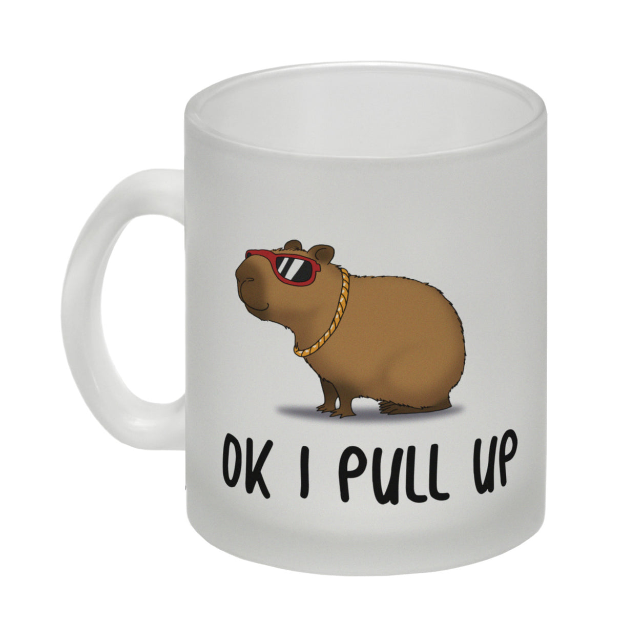 Ok I pull up normales Capybara Meme Kaffeebecher