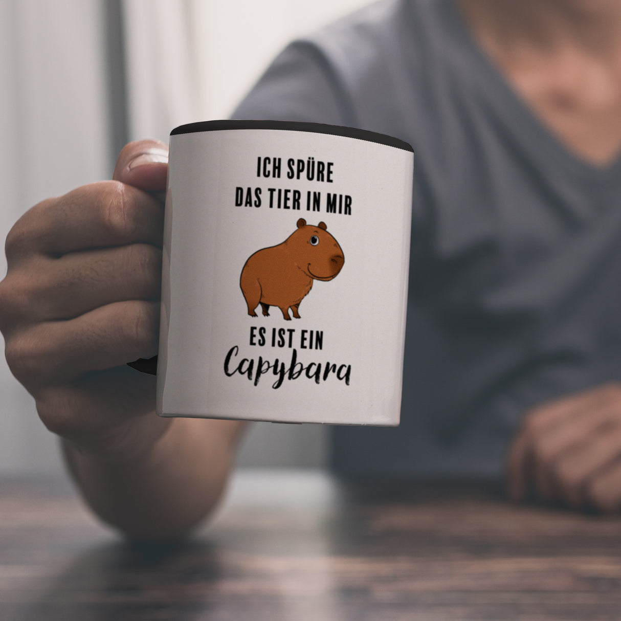 Ich spüre das Tier in mir – es ist ein Capybara Kaffeebecher