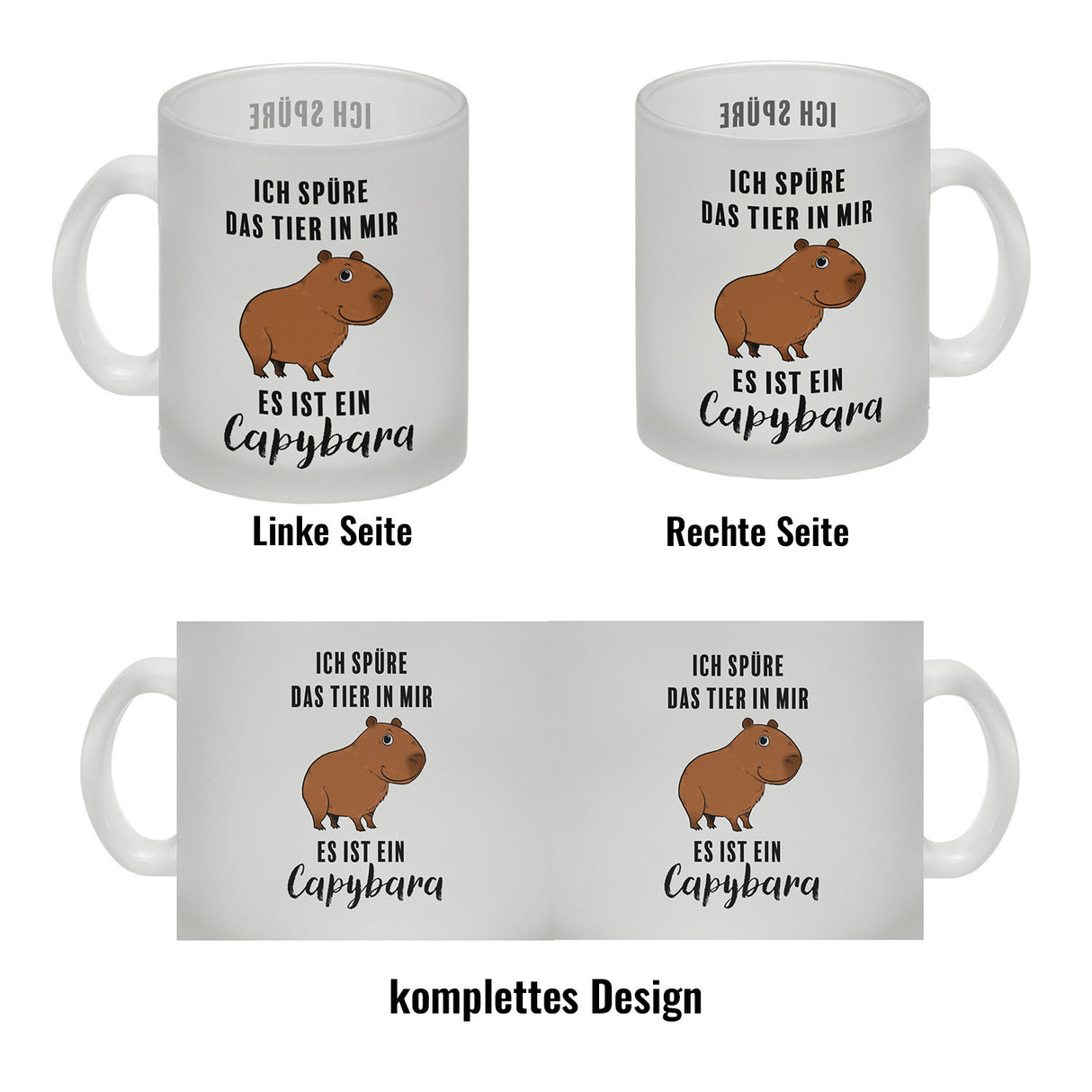 Ich spüre das Tier in mir – es ist ein Capybara Kaffeebecher