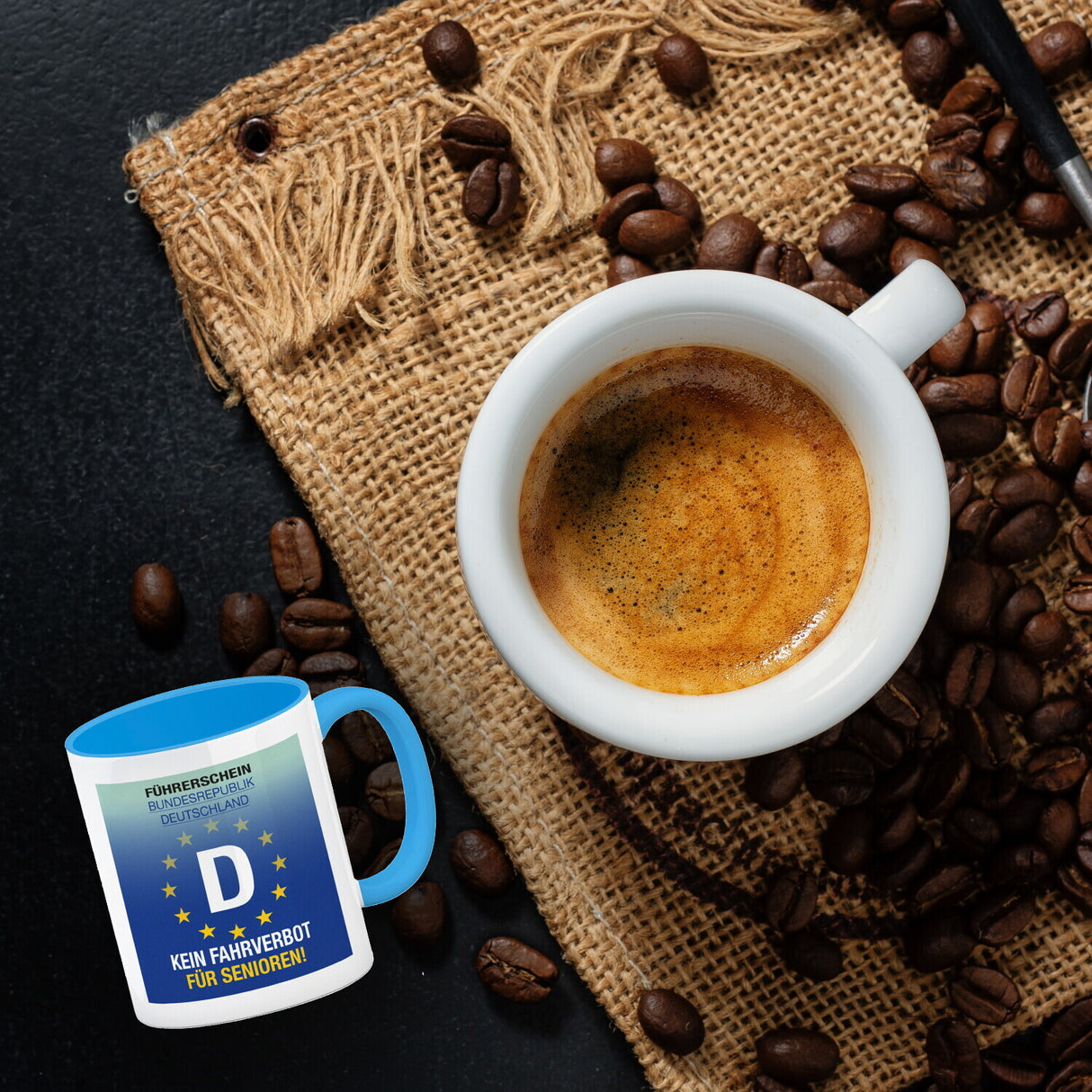 Kein Fahrverbot für Senioren Kaffeebecher