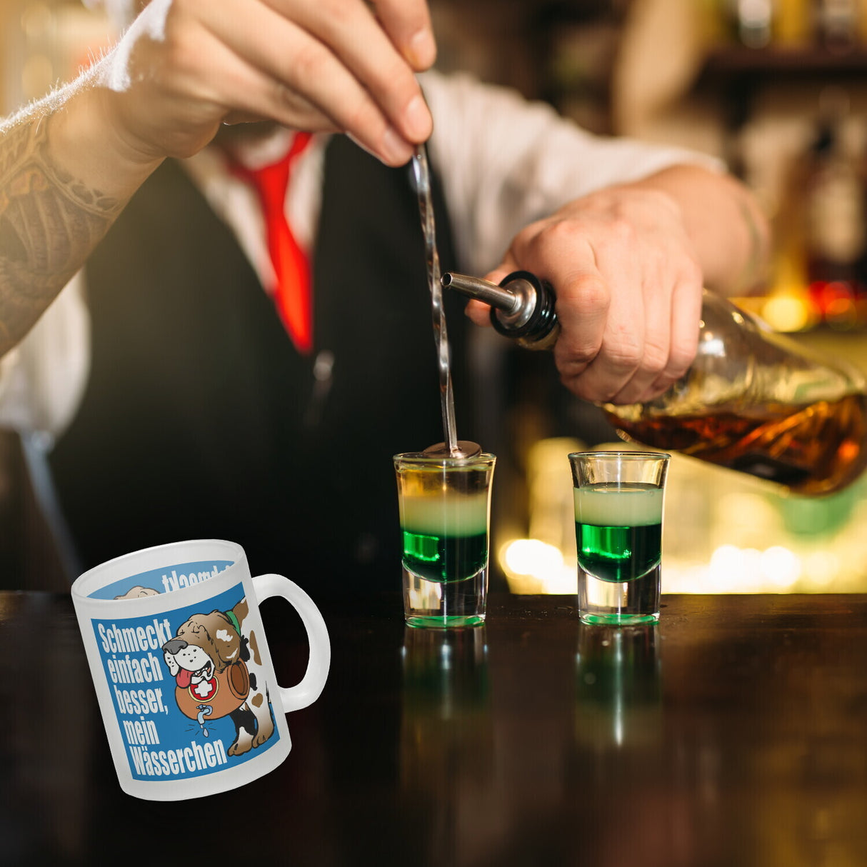 Schmeckt einfach besser mein Wässerchen Kaffeebecher