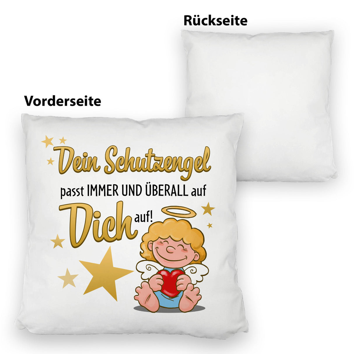Schutzengel Kissen mit Spruch