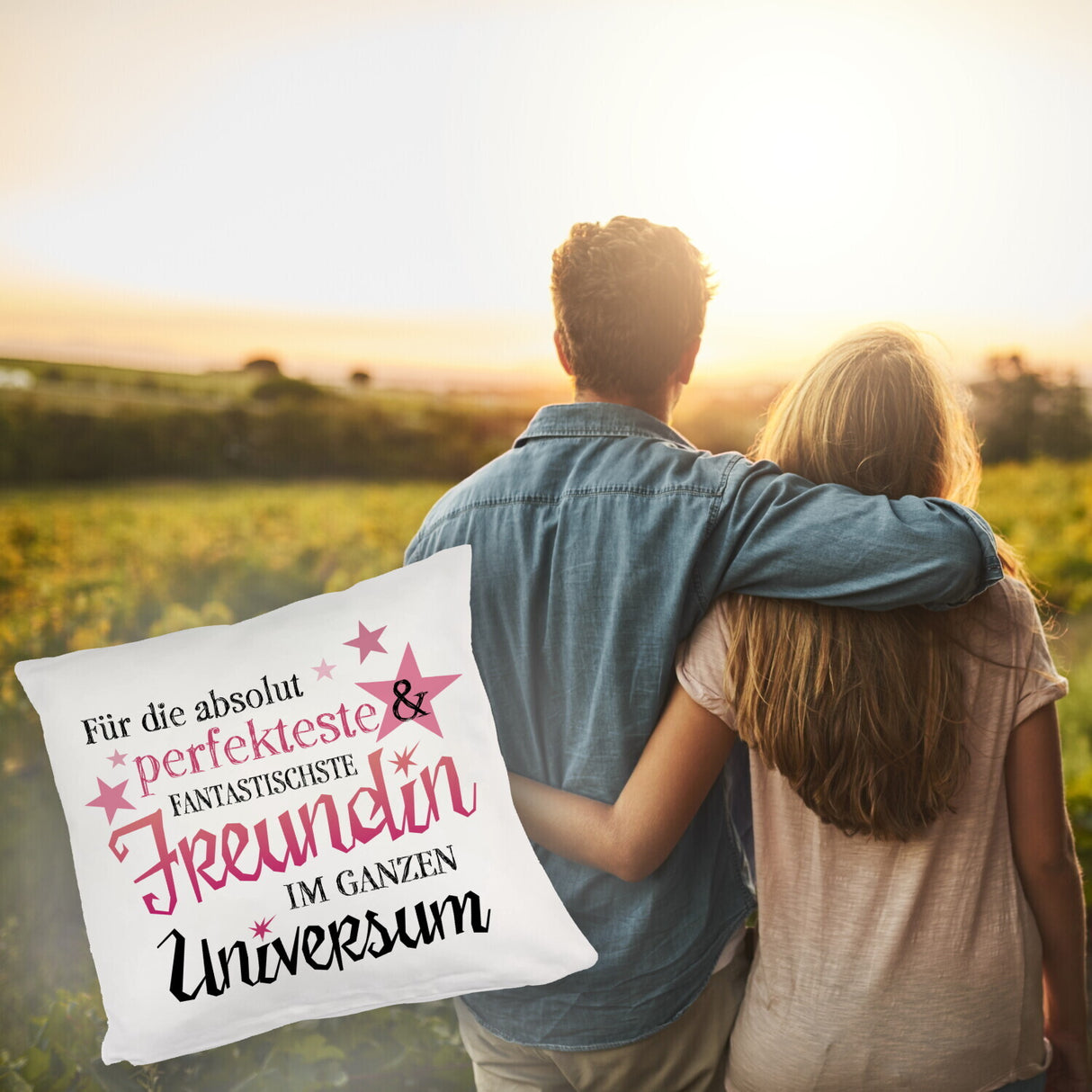 Freundschaft Kissen mit Spruch - Für die perfekteste & fantastischste Freundin