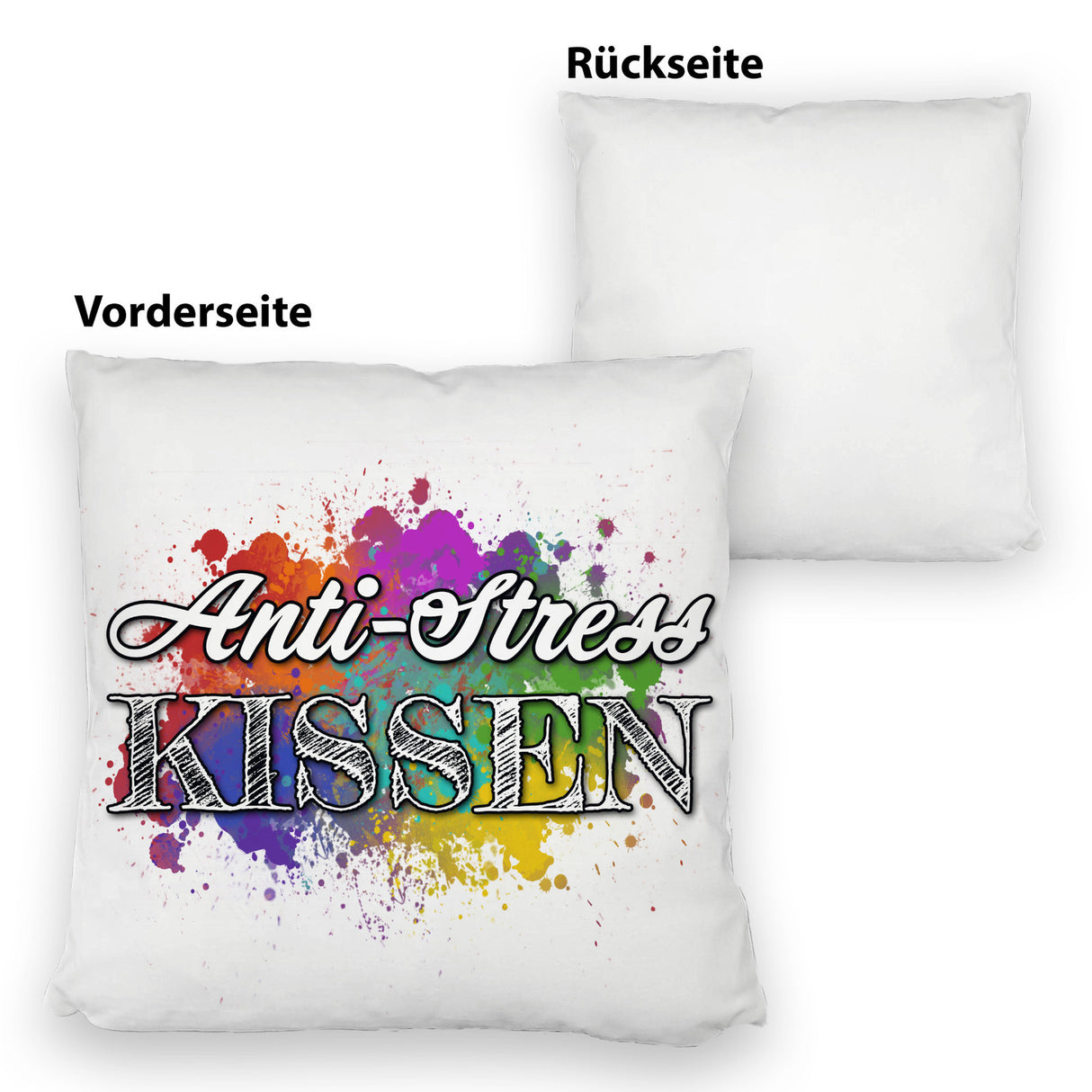 Anti-Stress Kissen - Dekoratives Kissen mit Farbflecken Motiv