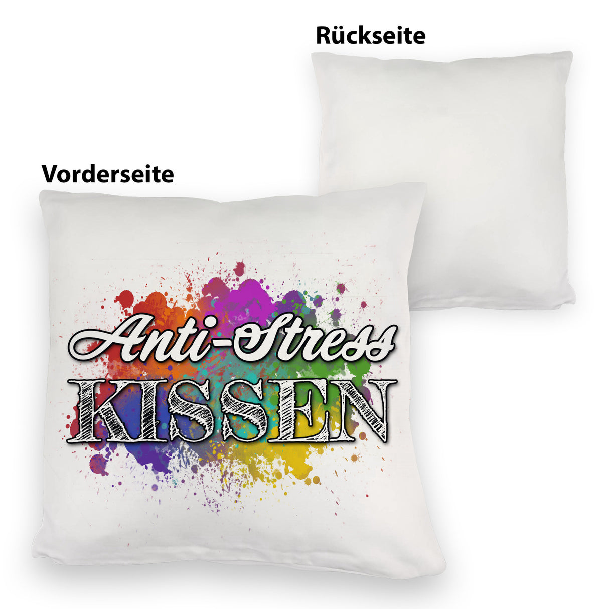 Anti-Stress Kissen - Dekoratives Kissen mit Farbflecken Motiv
