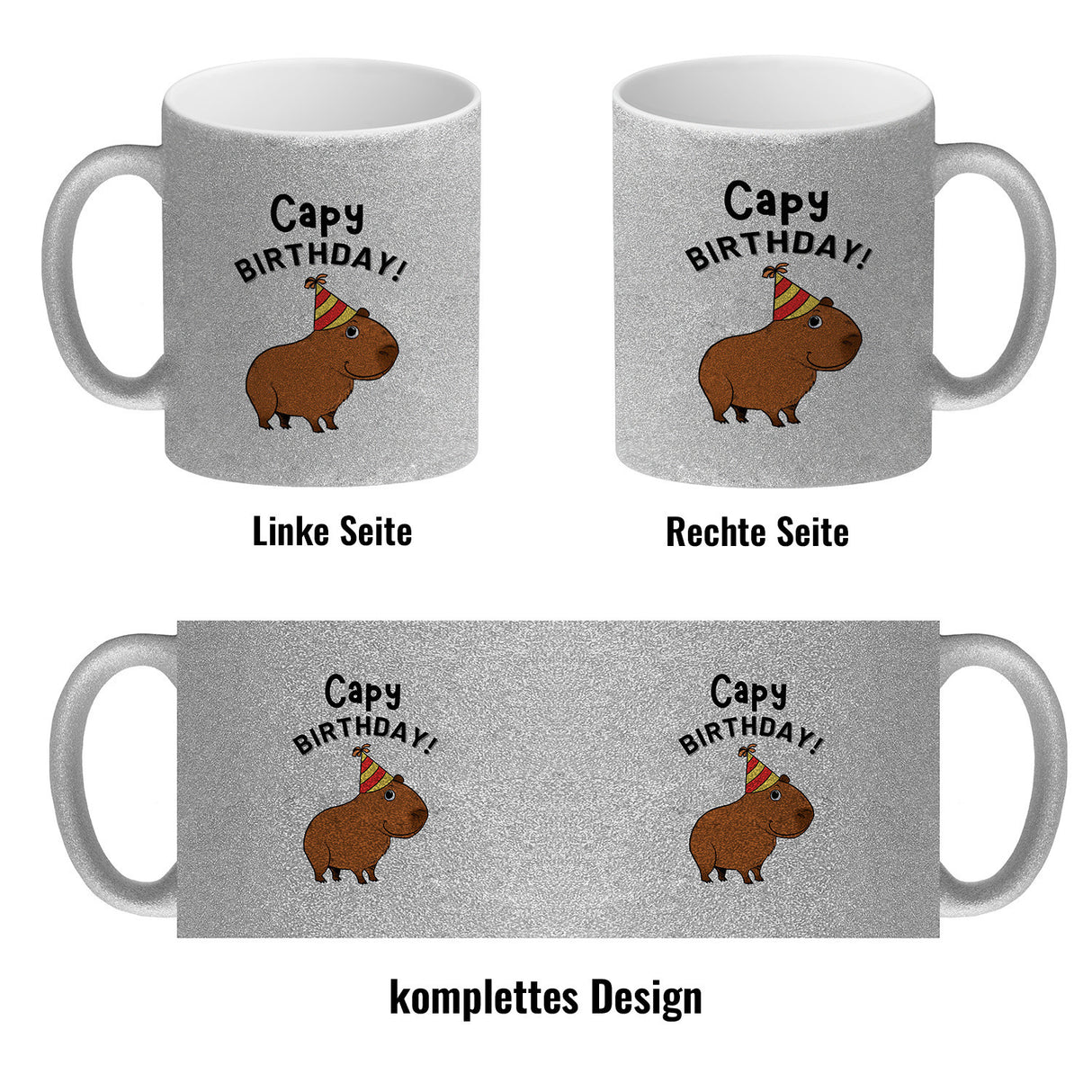 Capy Birthday Kaffeebecher mit niedlichem Capybara