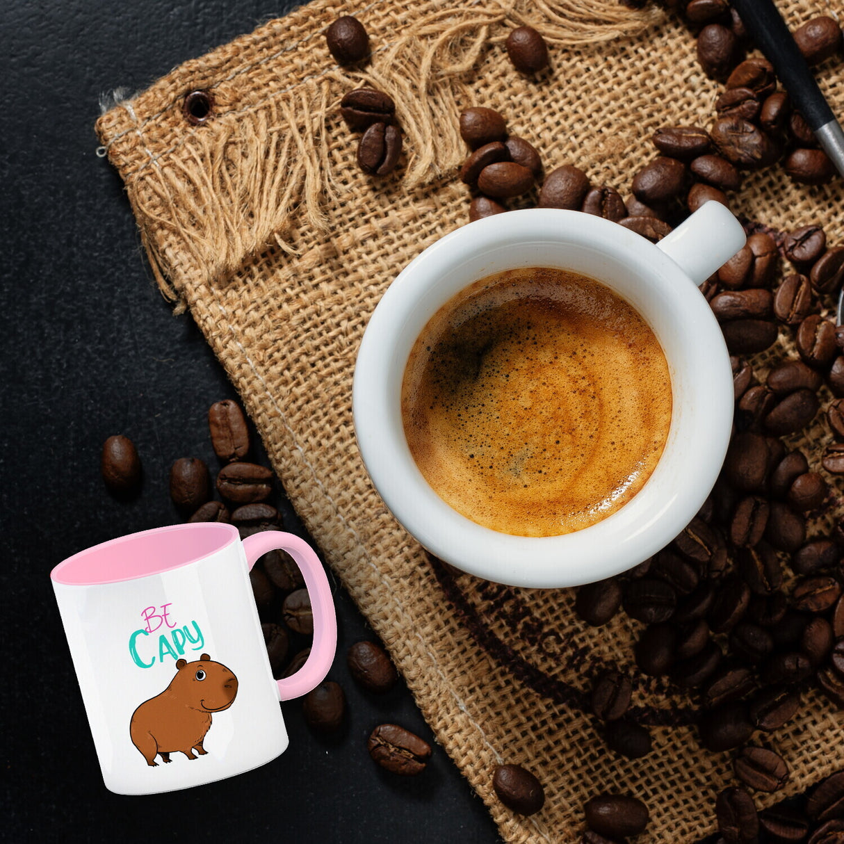 Be Capy Kaffeebecher mit niedlichen Capybara Motiv