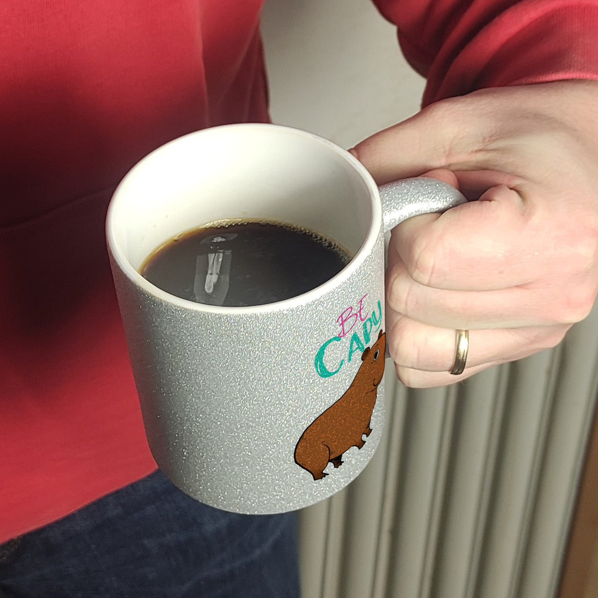 Be Capy Kaffeebecher mit niedlichen Capybara Motiv