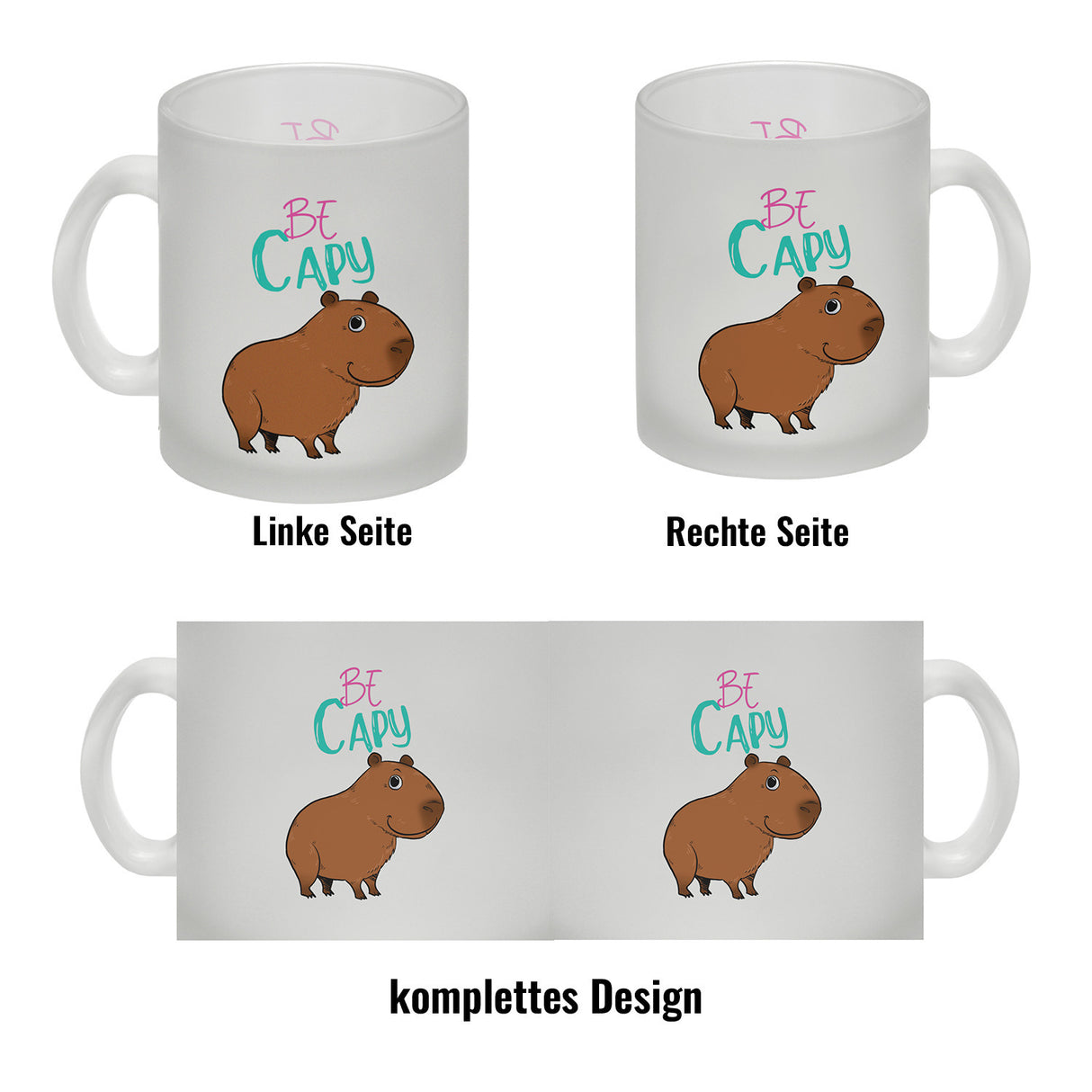 Be Capy Kaffeebecher mit niedlichen Capybara Motiv