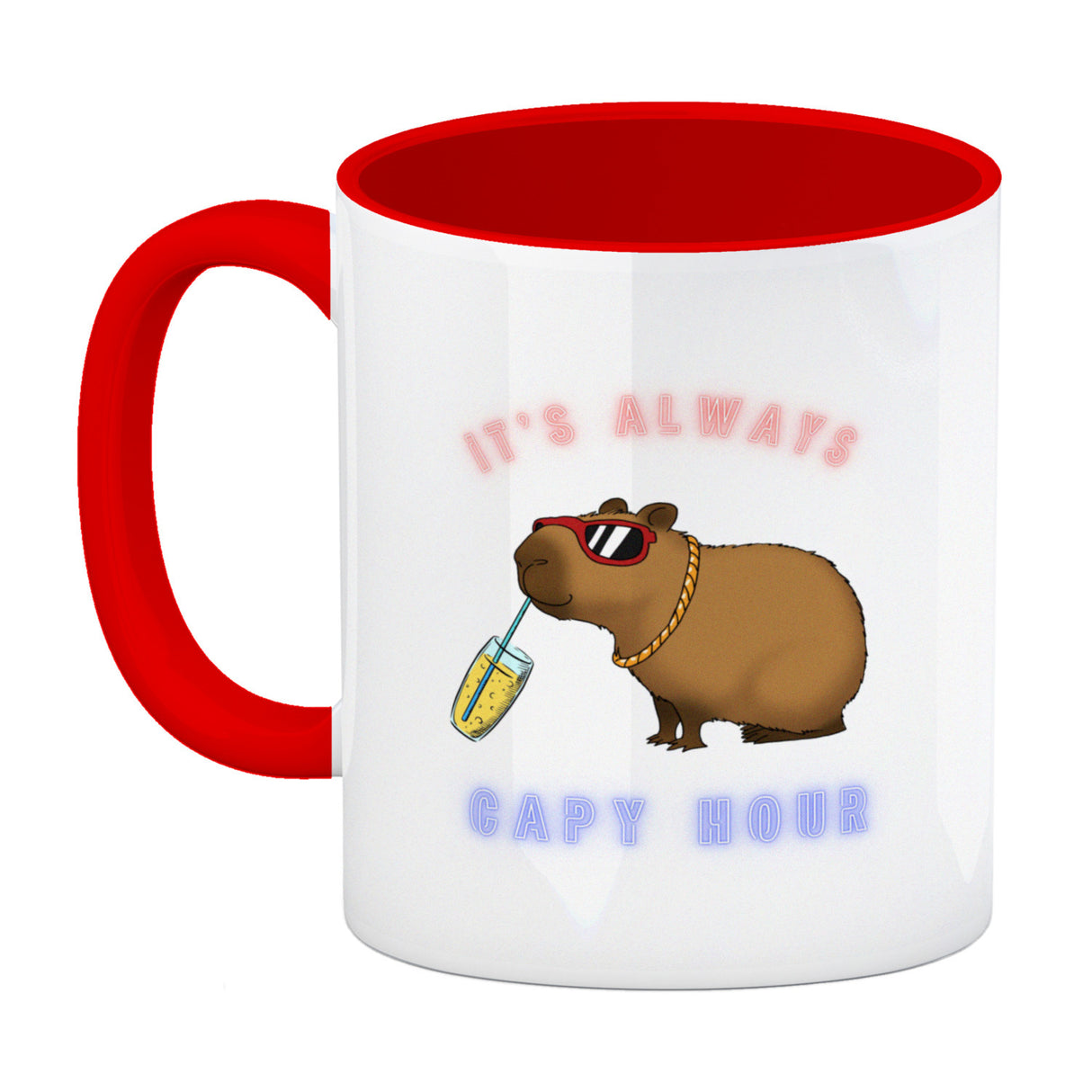 It´s always capy hour Kaffeebecher mit coolem Capybara Motiv