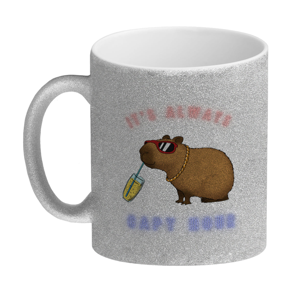 It´s always capy hour Kaffeebecher mit coolem Capybara Motiv
