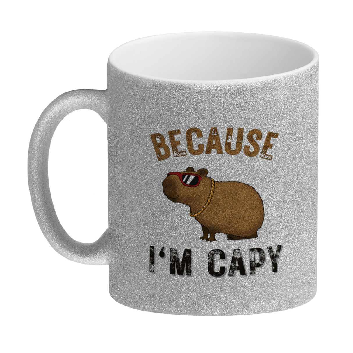 Because I´m capy Kaffeebecher mit coolem Capybara Motiv