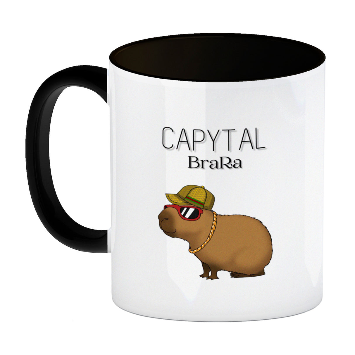 Capytal BraRa Kaffeebecher mit rappendem Capibara