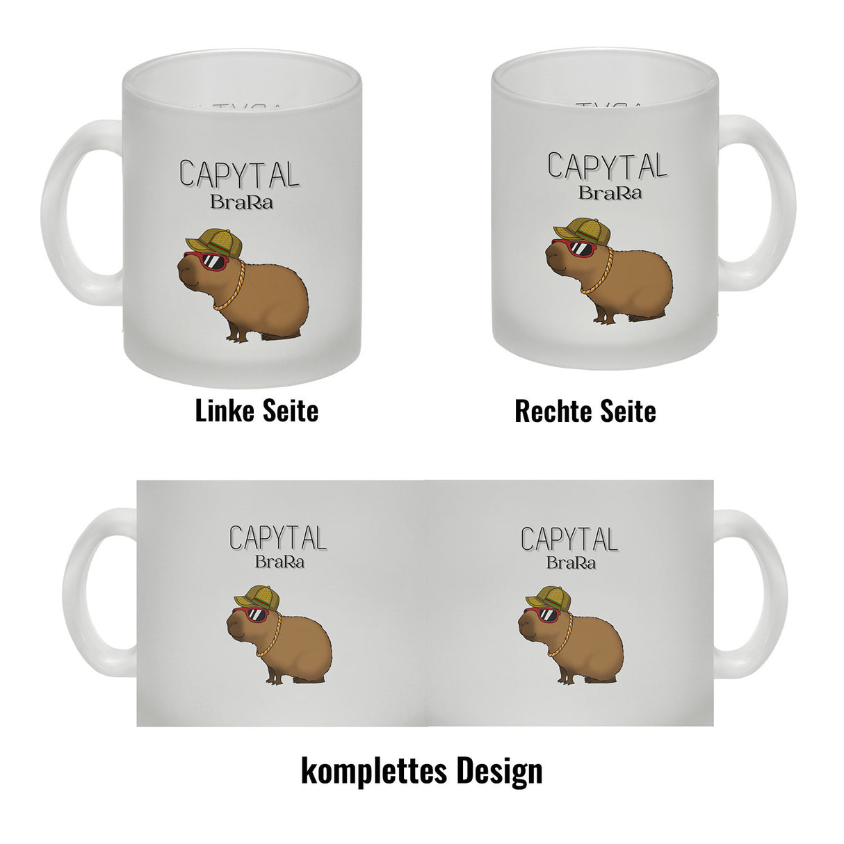 Capytal BraRa Kaffeebecher mit rappendem Capibara
