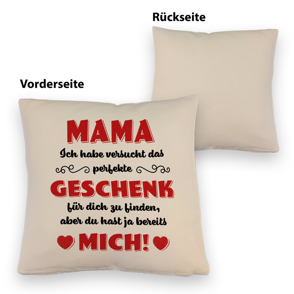 Kissen mit Spruch Mama ich habe versucht das beste Geschenk zu finden